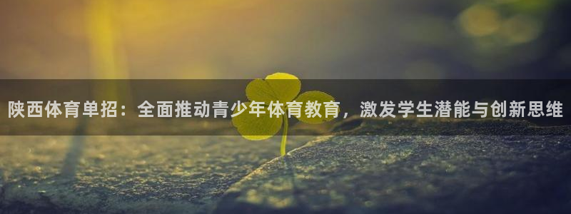 陕西体育单招：全面推动青少年体育教育，激发学生潜能与创新思维