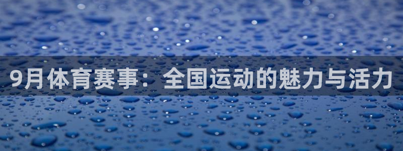 9月体育赛事：全国运动的魅力与活力
