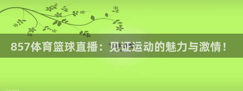 857体育篮球直播：见证运动的魅力与激情！