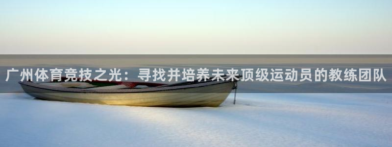 广州体育竞技之光：寻找并培养未来顶级运动员的教练团队