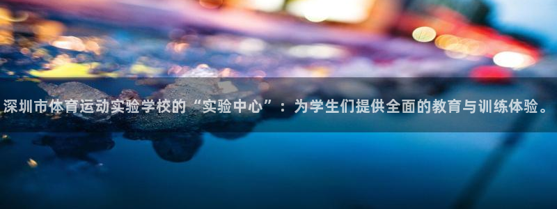 深圳市体育运动实验学校的“实验中心”：为学生们提供全面的教育与训练体验。